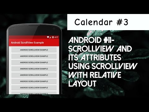 Android #11 - ScrollView | Adding Relative Layout to ScrollView ...