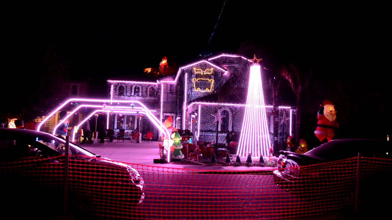 Christmas Lights in Queen Creek, AZ 2012..Gangnam Style and Christmas