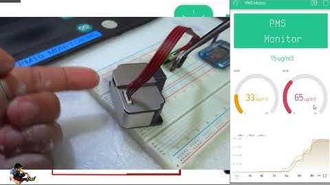 PM2.5 IOT ตรวจวัดปริมาตรฝุ่นเเสดงบนมือถือ (ทำเครื่องวัดฝุ่นเอง IOT) PM1.0 PM2.5 PM10 #wasanshow