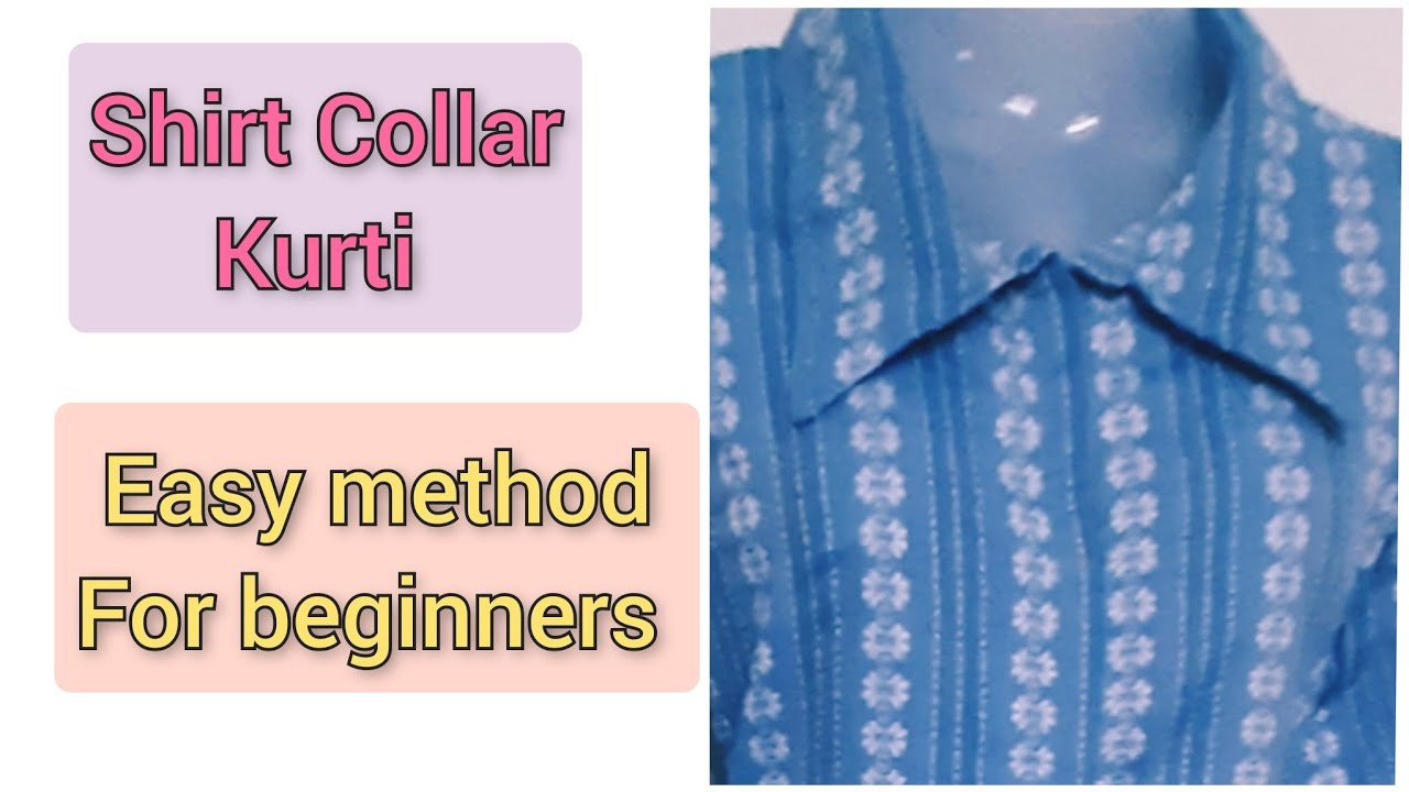 Open Front Slit Collar Neck Kurti Design / Easy Sewing tutorial - YouTube