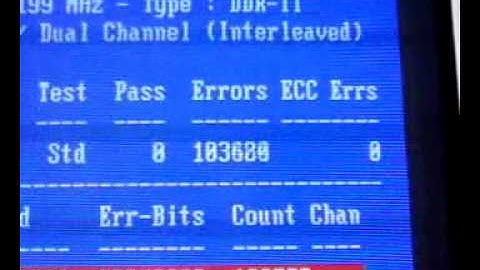 Memtest errors :)