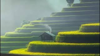 Pemandangan indah Tiongkok: Teras Sawah - Reisterrassen