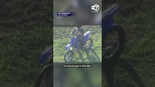Dirt bike rider cuts through parks refuels during wild LA chase