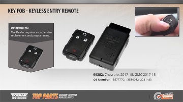 Highlighted Part: 4-Button Key Fob for Select Chevy & GMC Models