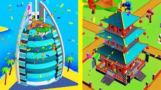 Idle Construction 3D! MAX LEVEL BUILDING EVOLUTION! Part 2 PikaGuyy