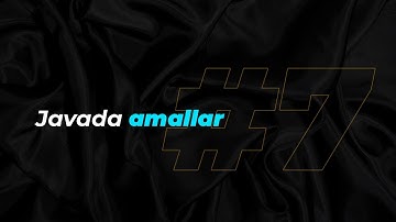 #7-dars. Javada amallar