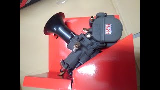 スーパーカブ　ヨシムラYD24キャブレター　アルミ溶接でインマニを作る