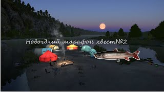 Новогодний марафон квест 2  Таймень максимального весса река белая Русская рыбалка