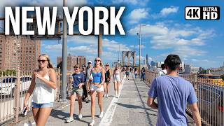NEW YORK CITY 🇺🇸 Financial District, Brooklyn Bridge & DUMBO | 4K Walking Tour
