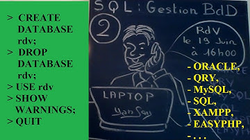 Tutoriel français SQL : Gestion  database / base de données avec MySQL