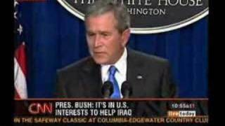 Bush admits Iraq has no connection with 9/11