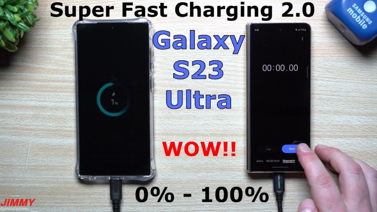 Galaxy S23 Ultra Super Fast Charging  (0%-100% Charging Test) - YouTube