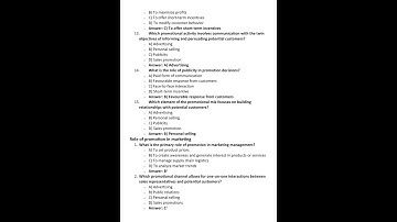 UGC NET JUNE 2024 | UNIT 8 MARKETING MANAGEMENT | QUIZ 09 #ugcnet2024