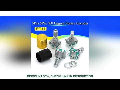 5PCS/LOT 20 Position 360 Degree Rotary Encoder EC11 w Push Button 5Pin Handle Long 15/20MM With A Bu