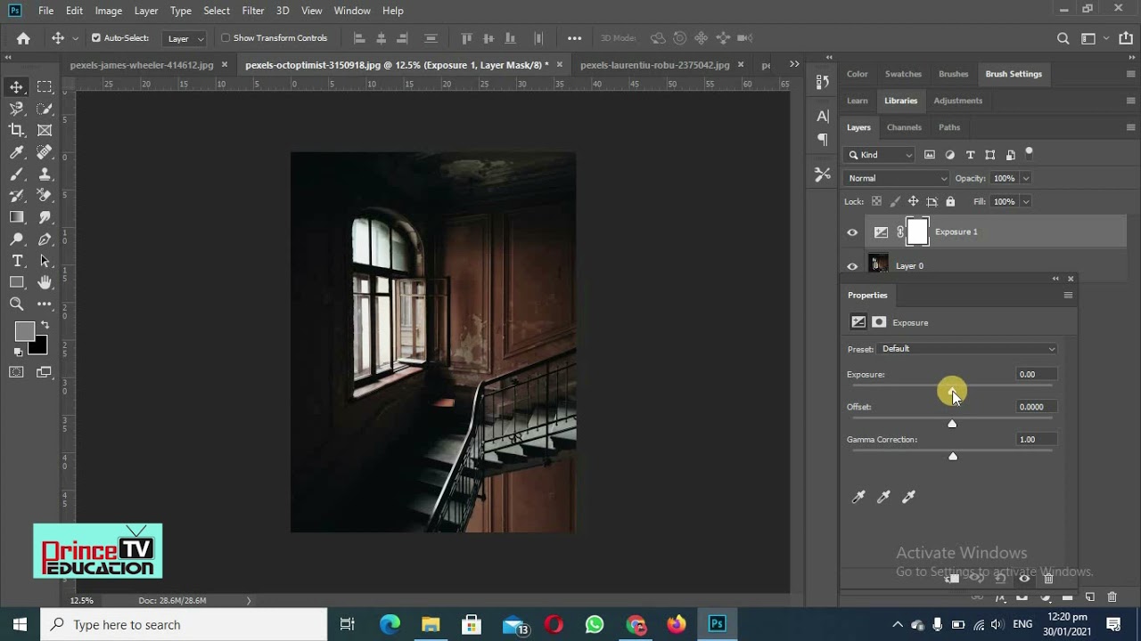 25. Concept of Exposure in photoshop |Adobe Photoshop for beginners | Graphic Designing free course