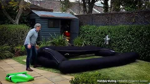 Inflatable Outdoor Movie Projector Screen - 16Ft Diagonal - Portable Strong Thick 600DD Fr