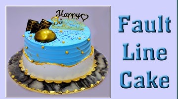 whipped cream fault line cake!