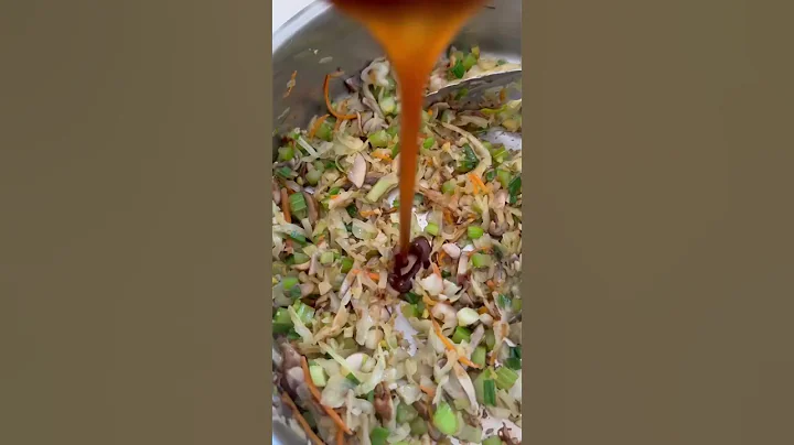 HEALTHY Homemade Egg Rolls in the AIR FRYER! #shorts #shortvideo #shortsfeed #food #airfryer #foodie