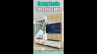 A Simple Epoxy Resin Console Table Time Lapse