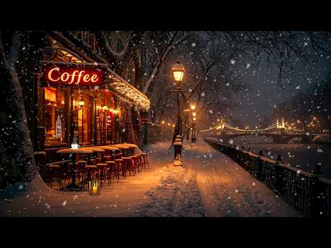 Tranquil Winter Night Café Ambience Soulful And Rhythmic Jazz To Make You Feel At Ease 