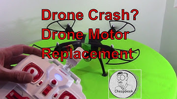 Drone Crash = Drone Motor Replacement