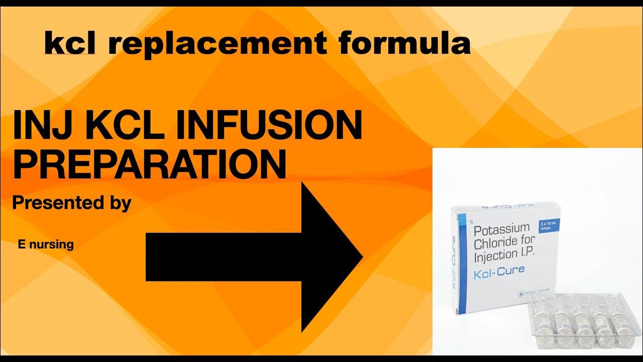 Potassium Replacement For 3.1