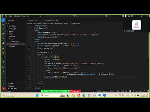 How to write a prompt box by JavaScript📡📡📡