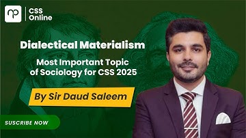 Dialectical Materialism| Sociology| Nearpeer Online| Sir Daud