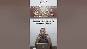 Perseroan Perorangan (PT Perorangan) Cocok untuk UMKM. #perseroanperorangan #konsultanbisnis