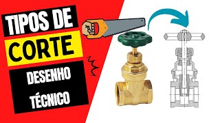 Desenho Técnico - Tipos de cortes aplicados em desenho técnico