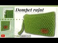 TUTORIAL MEMBUAT DOMPET RAJUT CANTIK DAN MUDAH UNTUK PEMULA || CROCHET PURSE