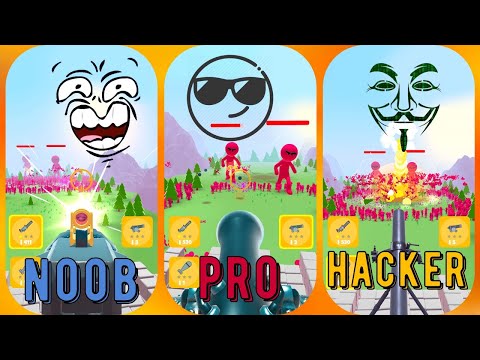 Crowd Defense - NOOB vs PRO vs HACKER