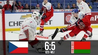 Česko 6:5 Bělorusko /U20/ MS juniorů 2018