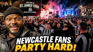 Newcastle United Fans Know How to PARTY! 🔥 St James’ Stack After Match Experience