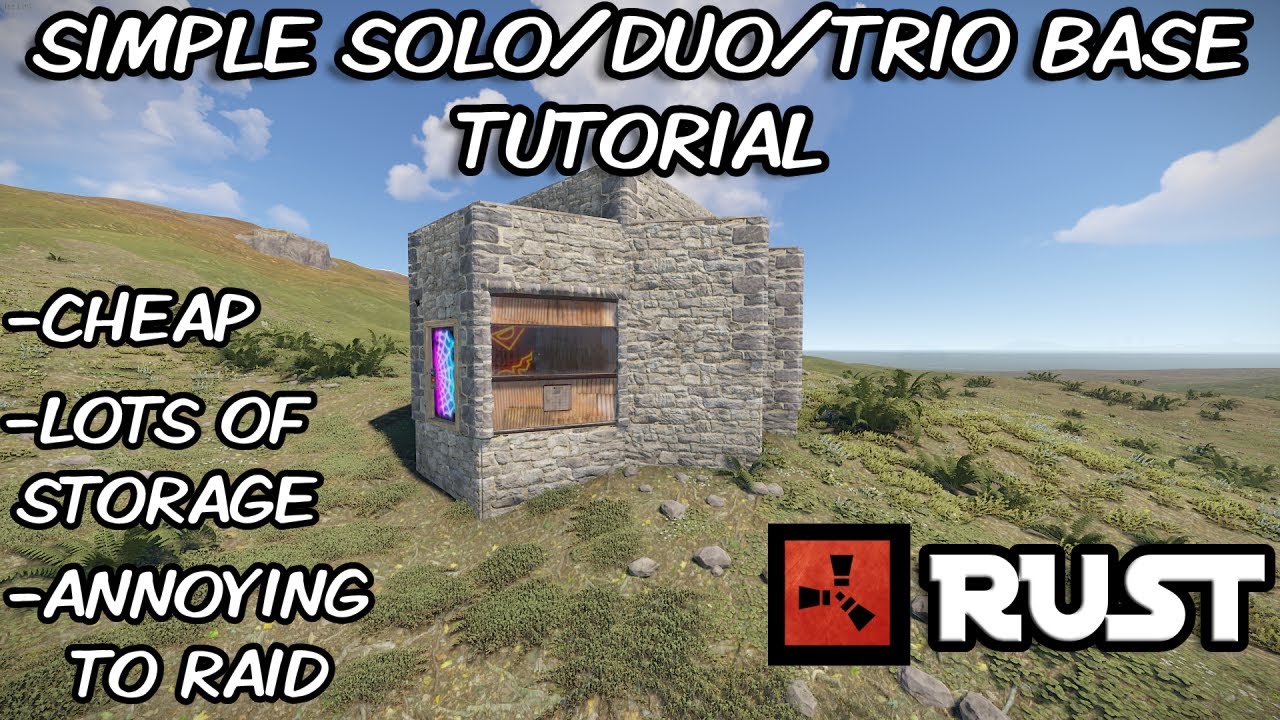 Simple But Effective Solo/Duo/Trio Rust Base Design - YouTube