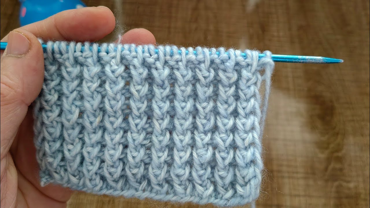 HEM LASTİK✅HEM ÖRGÜ MODELİ #crochet #knitting #atkı #baby #şal #handmade  