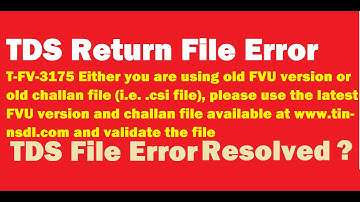 TDS Return Error | TDS Return Error Resolved || TDS Return File 2023-24 | TDS Create File Error