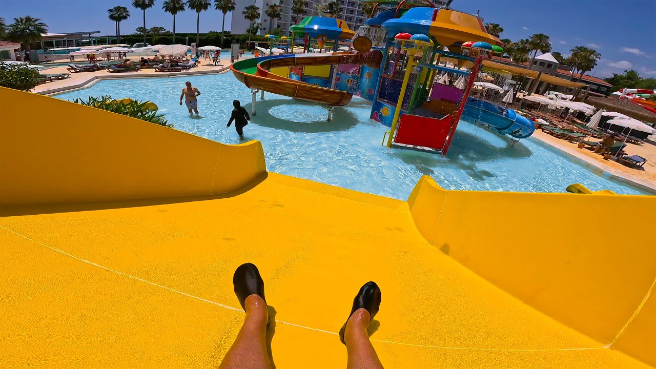 Family-friendly Water Slide at Waterhill Aquapark Antalya