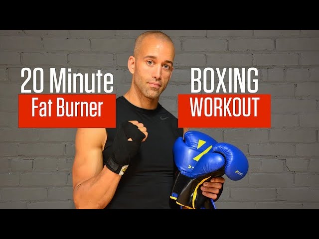 20 Minute All Punching Boxing Workout, 350-400 Calories Burned, NateBowerFitness 