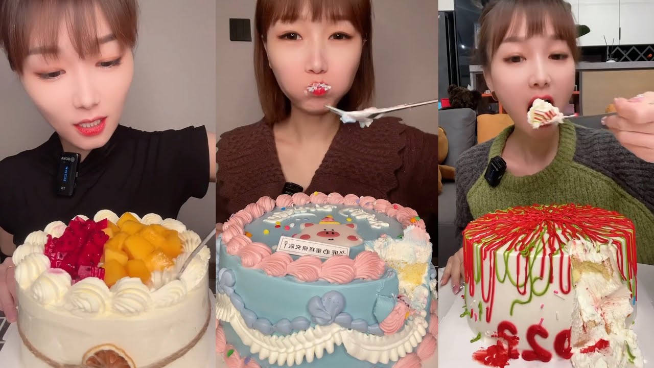 do you like cake? 생크림 케이크를 먹어