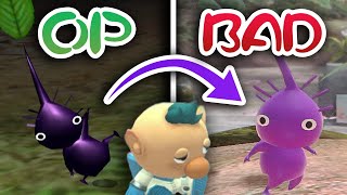 Purple Pikmin went from OP to USELESS...