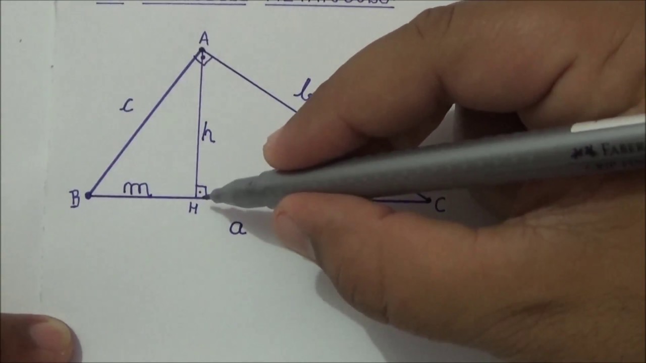 RELAÇÕES MÉTRICAS NO TRIÂNGULO RETÂNGULO   PARTE 2