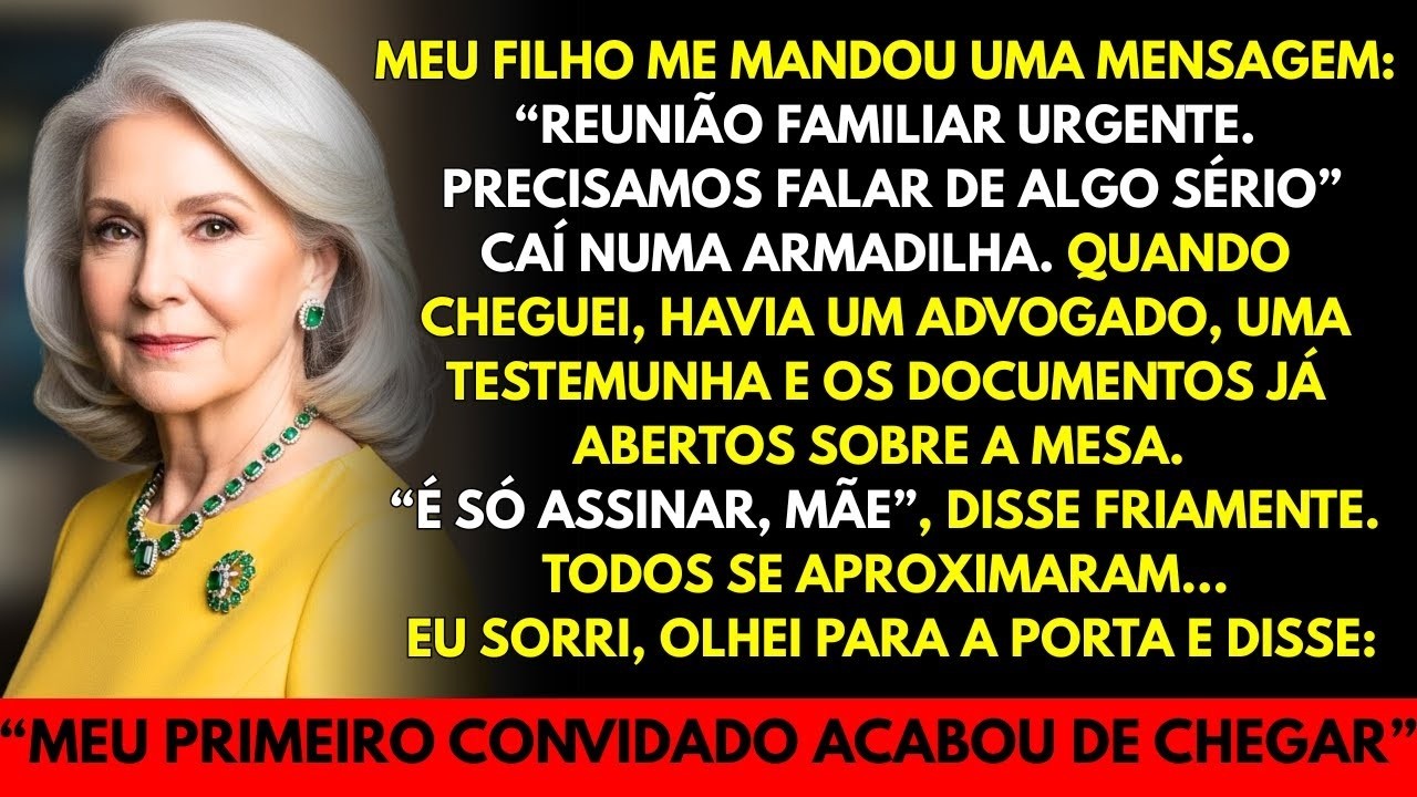 Meu filho armou uma armadilha para mim...mas quando chegou meu convidado,ele ficou em choque!