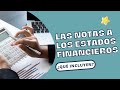 📝NOTAS A LOS ESTADOS FINANCIEROS 💯(NIIF PYMEs - ¿QUÉ INCLUYEN +? EJEMPLO)