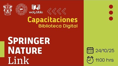 Curso de capacitación SpringerLink