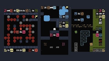 Baba Is You - 3 at once (Custom Level)