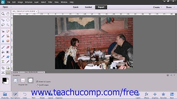 Photoshop Elements 12 Tutorial The Straighten Tool Adobe Training Lesson 13.18