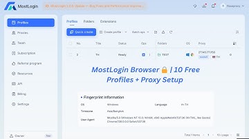 MostLogin Browser Review | Manage Multiple Profiles Safely (Step-by-Step Tutorial) Free 10 Profiles