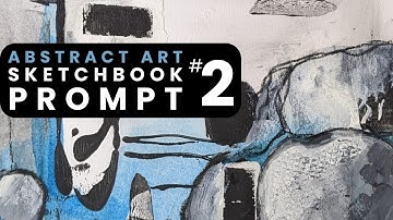 Abstract Sketchbook Prompt Demo no. 2 | "The End Square" | 15-minute Warm-up Painting Exercise