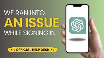 ChatGPT "Oops, We ran into an issue while signing you in" | How To Fix Login Issue